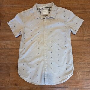 Goodfellow & Co Gray Shirt with Anchor Pattern